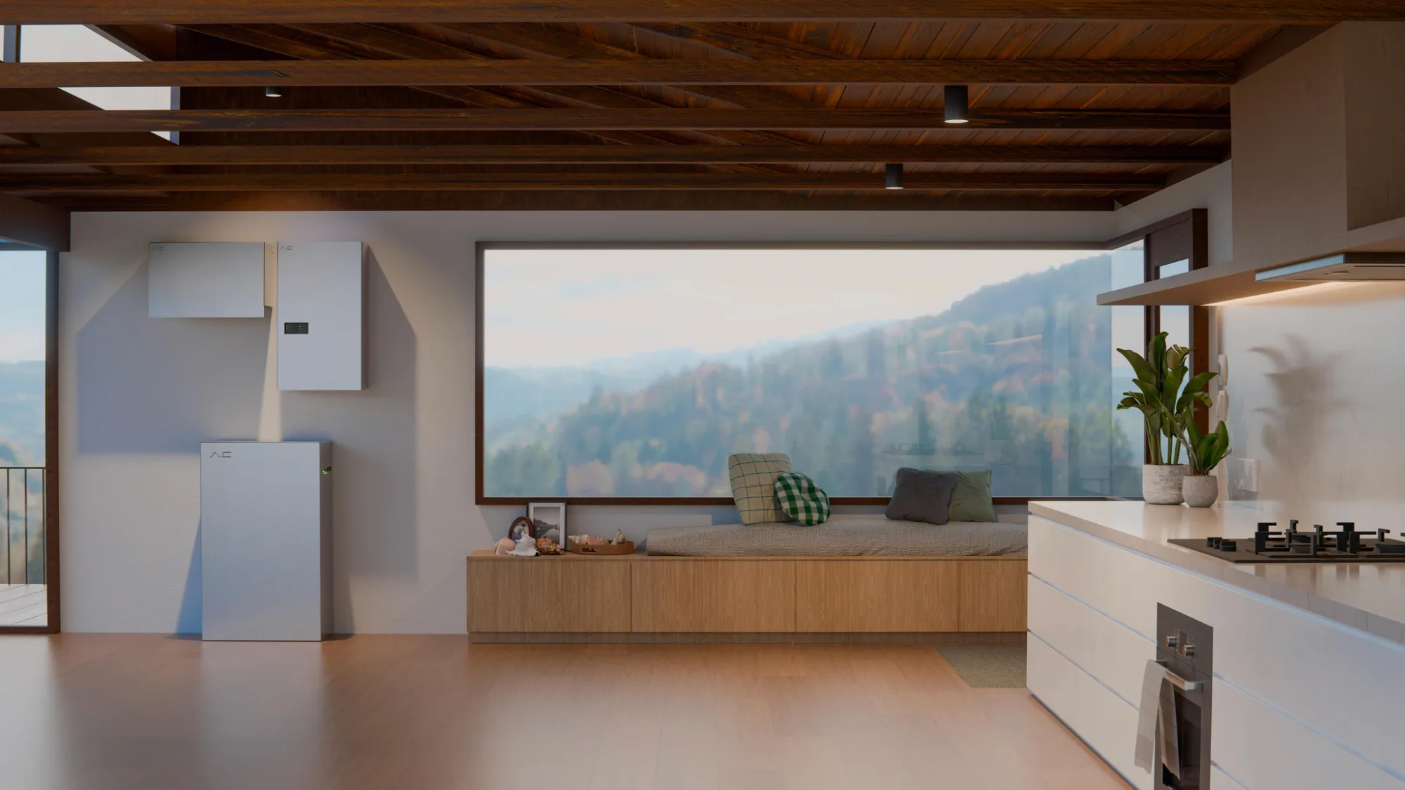 AE-1 in a rendered home
